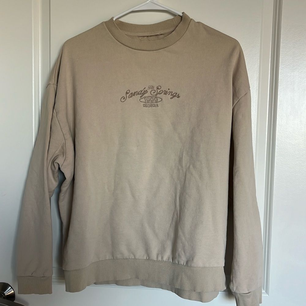 Sandy springs Georgia 1999 tan crewneck sweatshirt